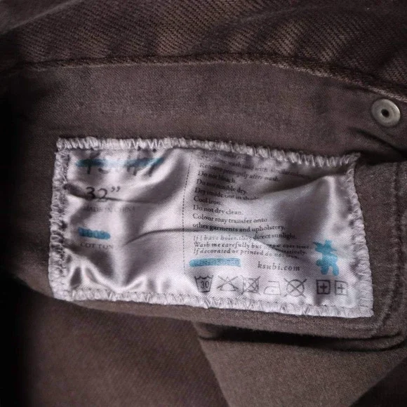 Ksubi‎ Mens Brown Denim Jeans Slim Fit Detailed Stitching Size 32 Rare - Picture 14 of 14